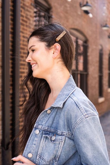 Eleanor Hair Clips - Brown Dot