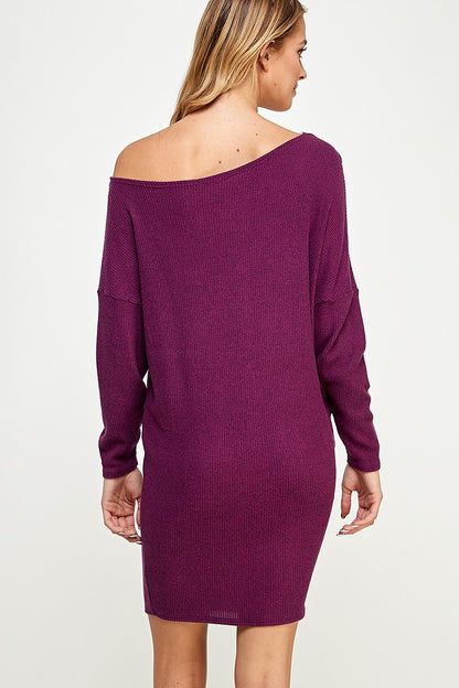 Plum Sweater Dress