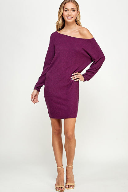 Plum Sweater Dress