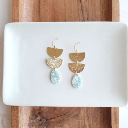 Aria Earrings - Aquamarine