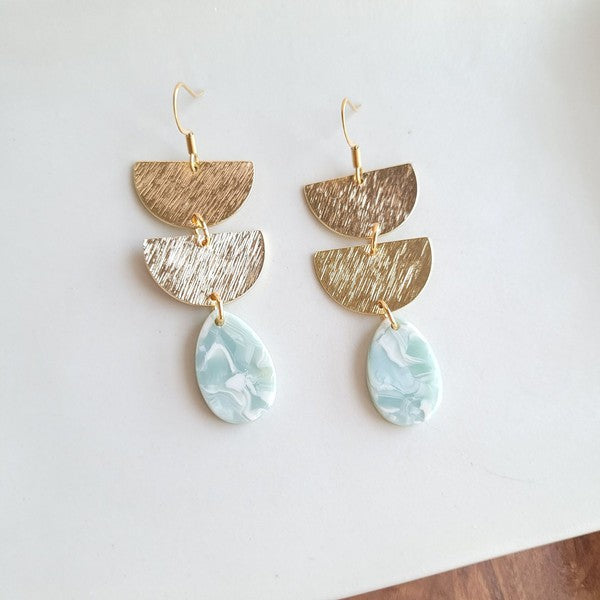 Aria Earrings - Aquamarine