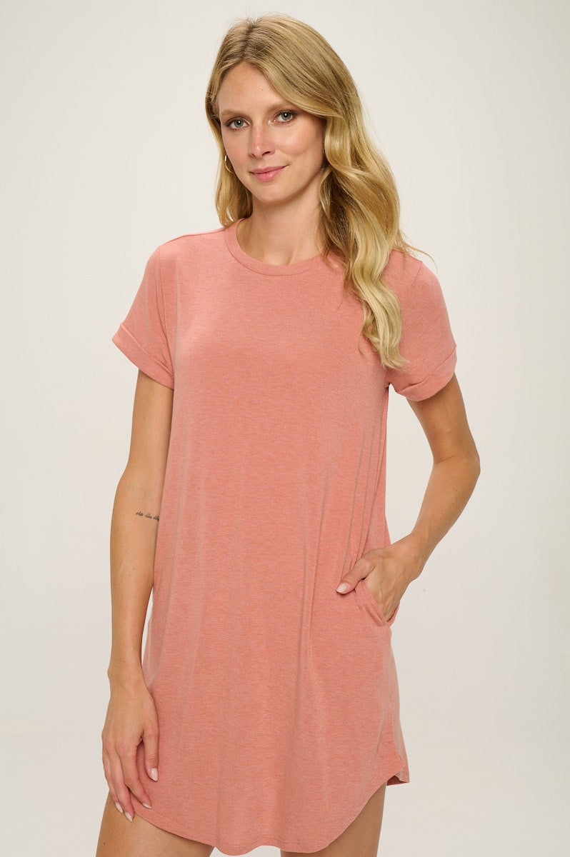 Brick T-shirt Dress