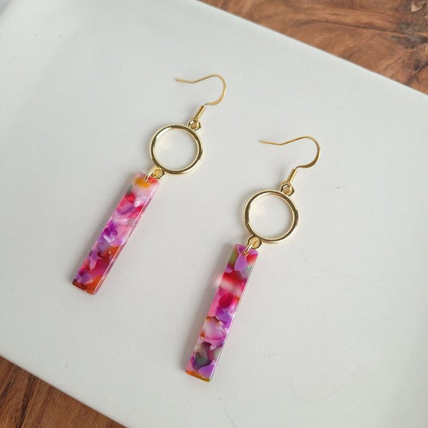 Isabella Earrings - Paradise Pink