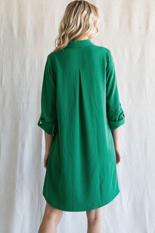 Hunter green hotsell shirt dress