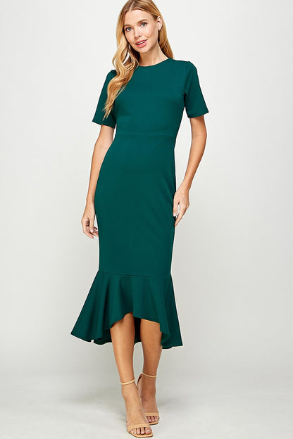 Hunter Green Mermaid Dress