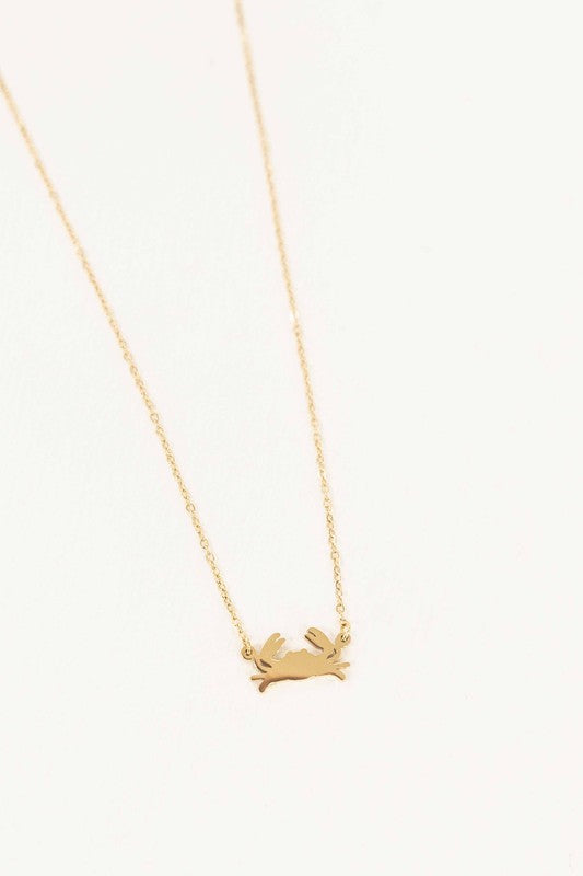 Crab Charm Necklace