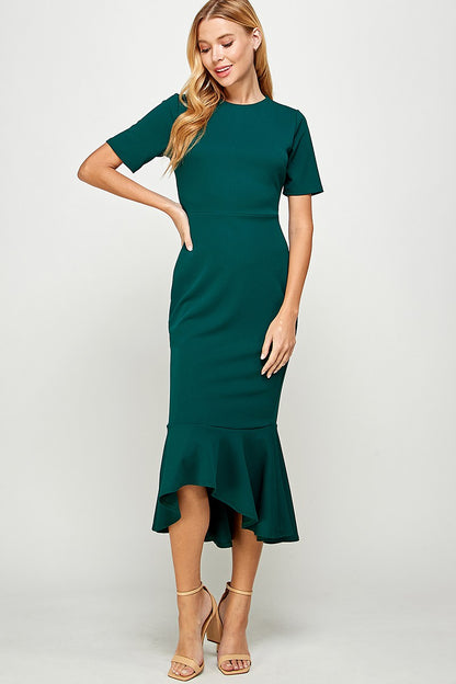 Hunter Green Mermaid Dress