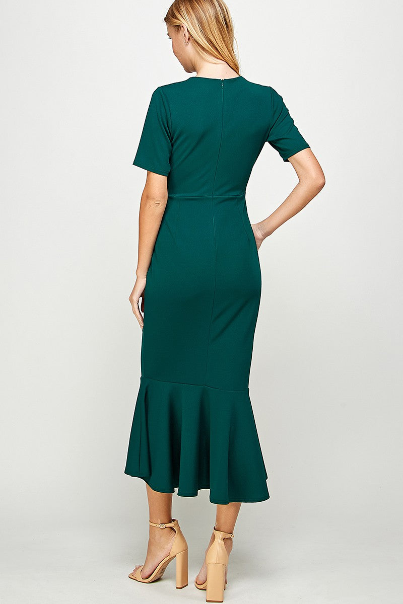 Hunter Green Mermaid Dress