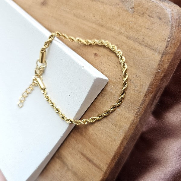 Luxe Gold Rope Bracelet