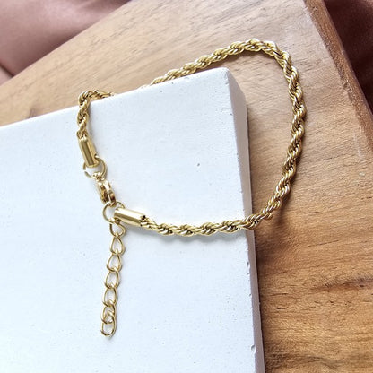 Luxe Gold Rope Bracelet