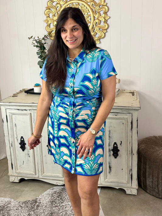 Alden Adair Desert Teal Dayna Dress