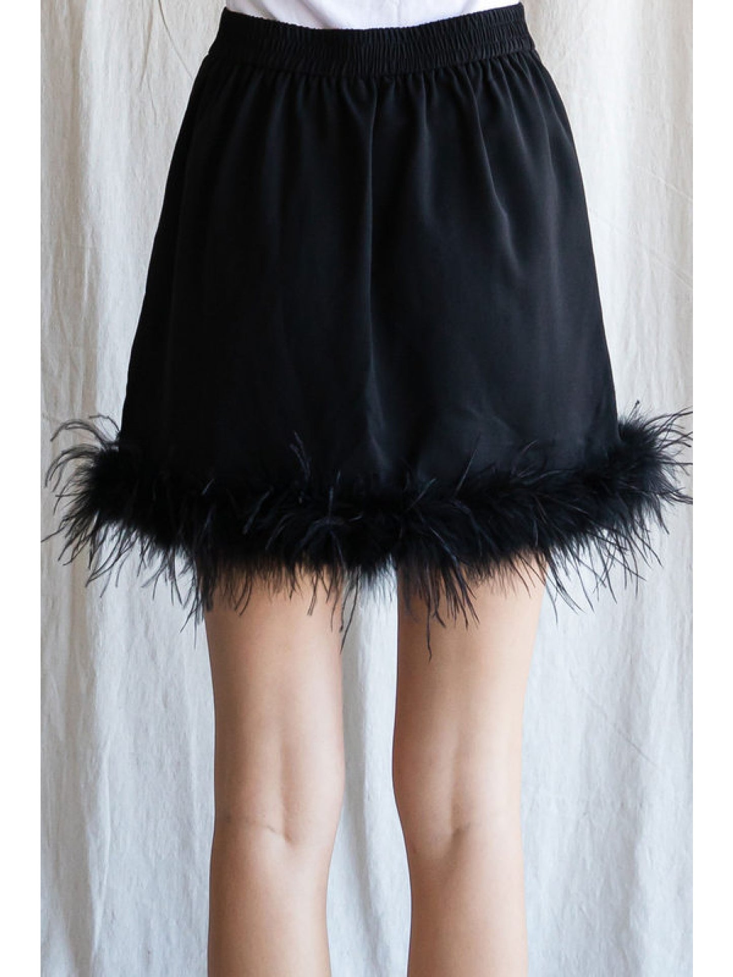 Black Feather Skirt