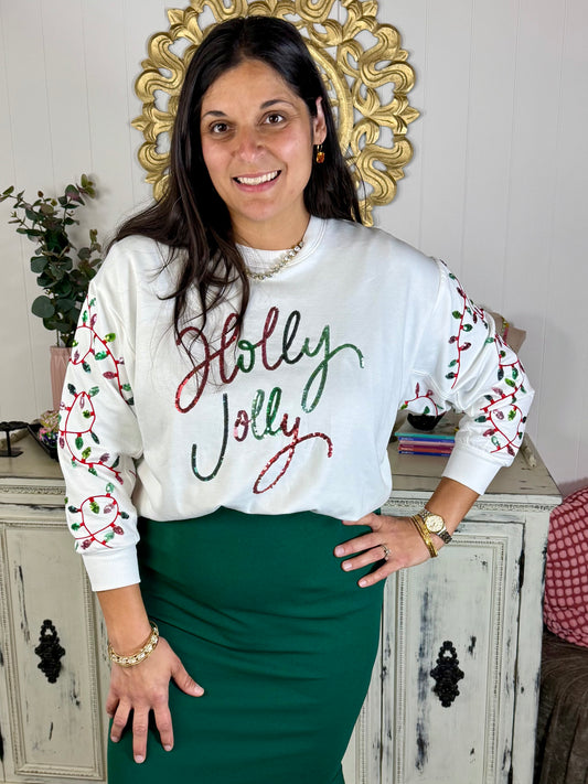 Holly Jolly Lights Sweatshirt