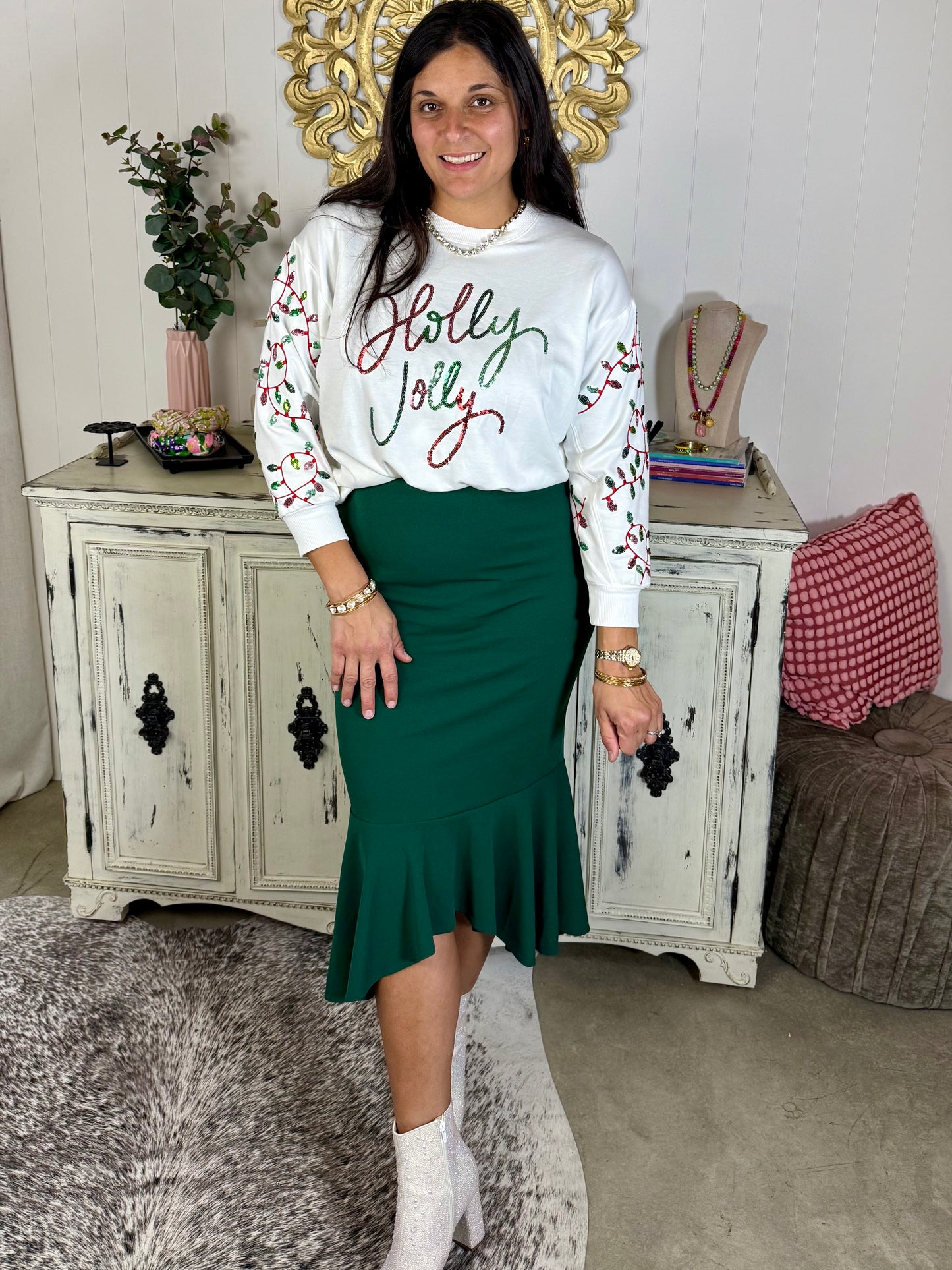 Holly Jolly Lights Sweatshirt