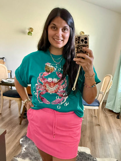 Salty and Sparkly Crab Tee