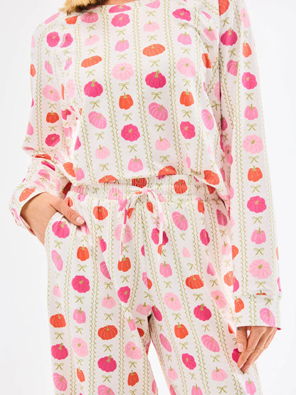Mary Square Annie Pumpkin Pajama Set