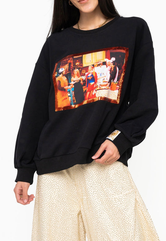 Queen of Sparkles Black FRIENDS™ Halloween Costume Sweatshirt