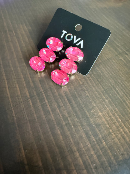Tova Hazel Earrings Ultra Fuchsia