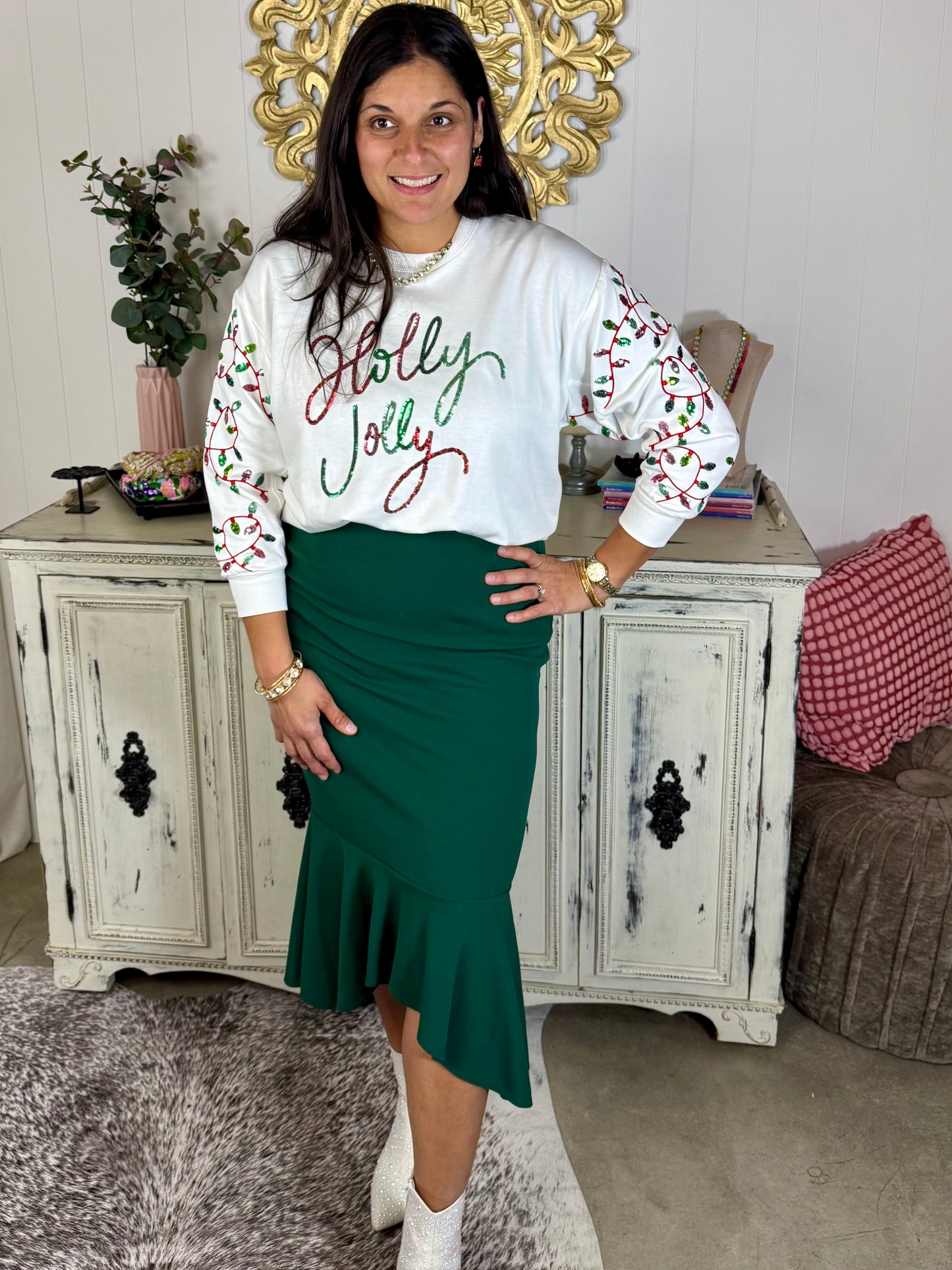 Holly Jolly Lights Sweatshirt