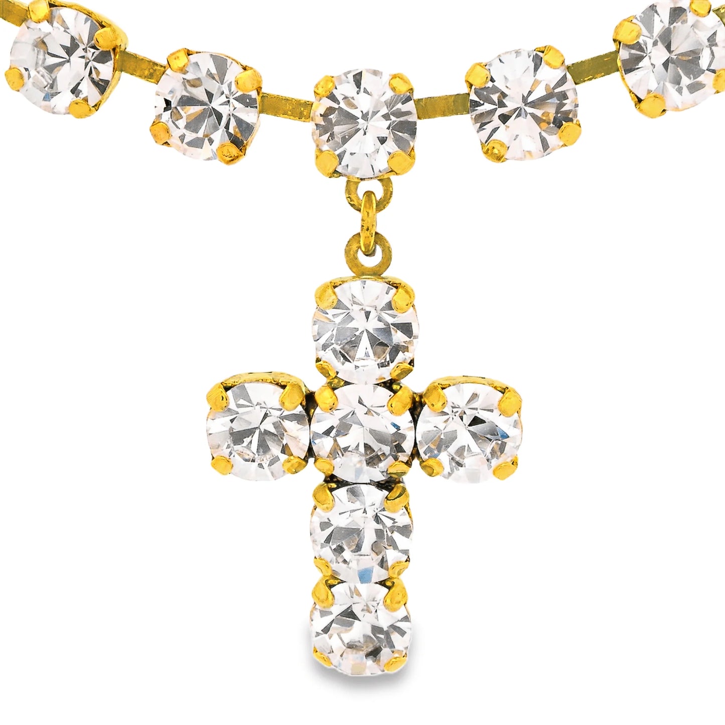 Tova Baby Donatella Necklace Clear