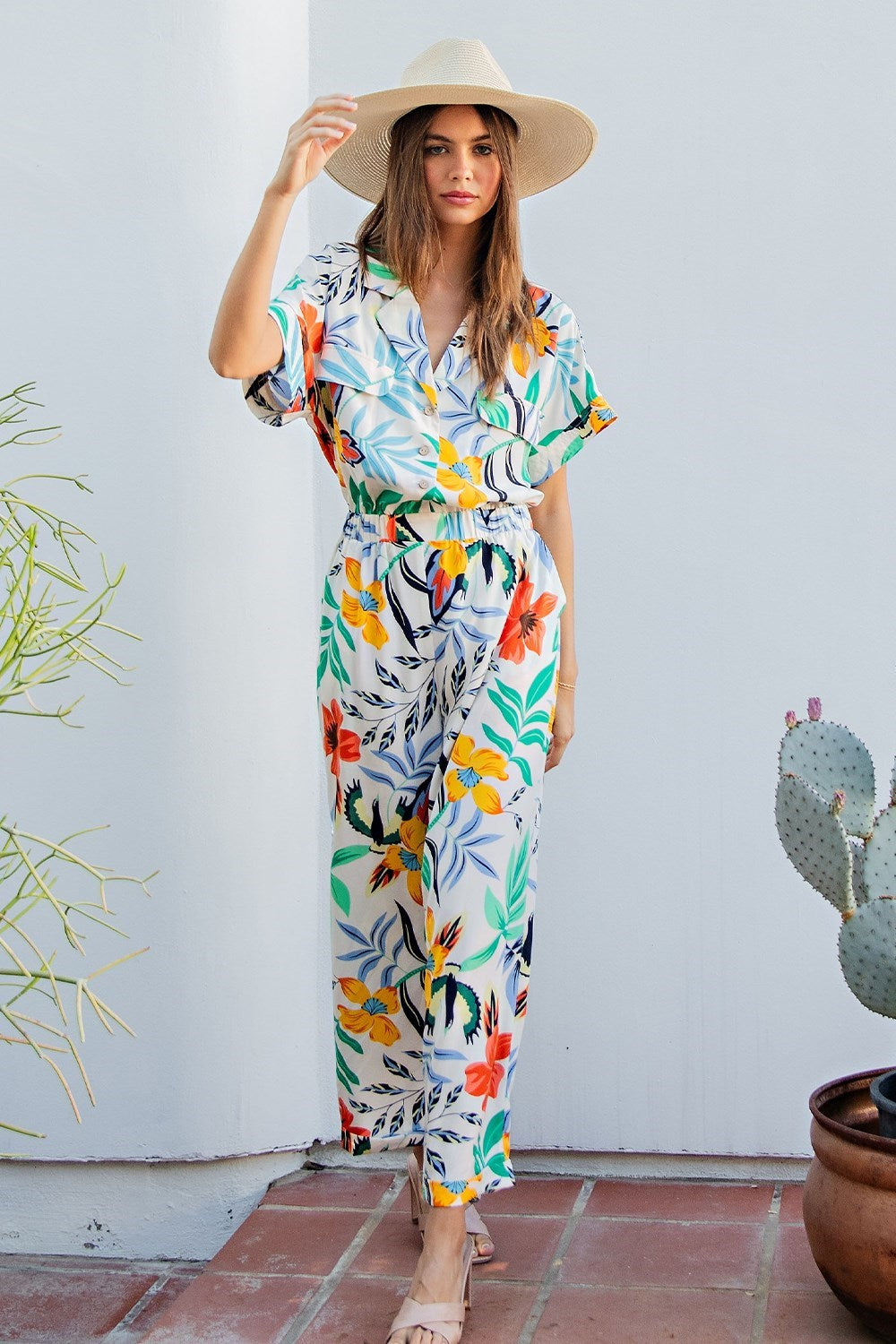 Floral Print Jumpsuit