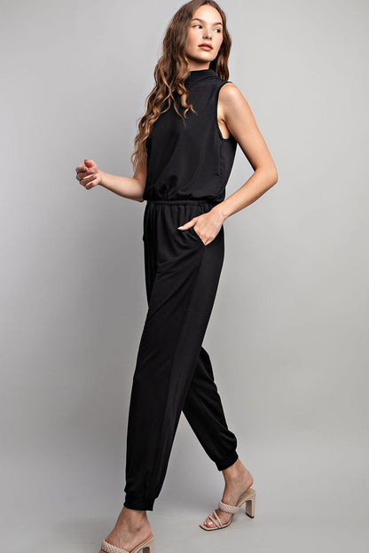 Sleeveless Black Jumpsuit