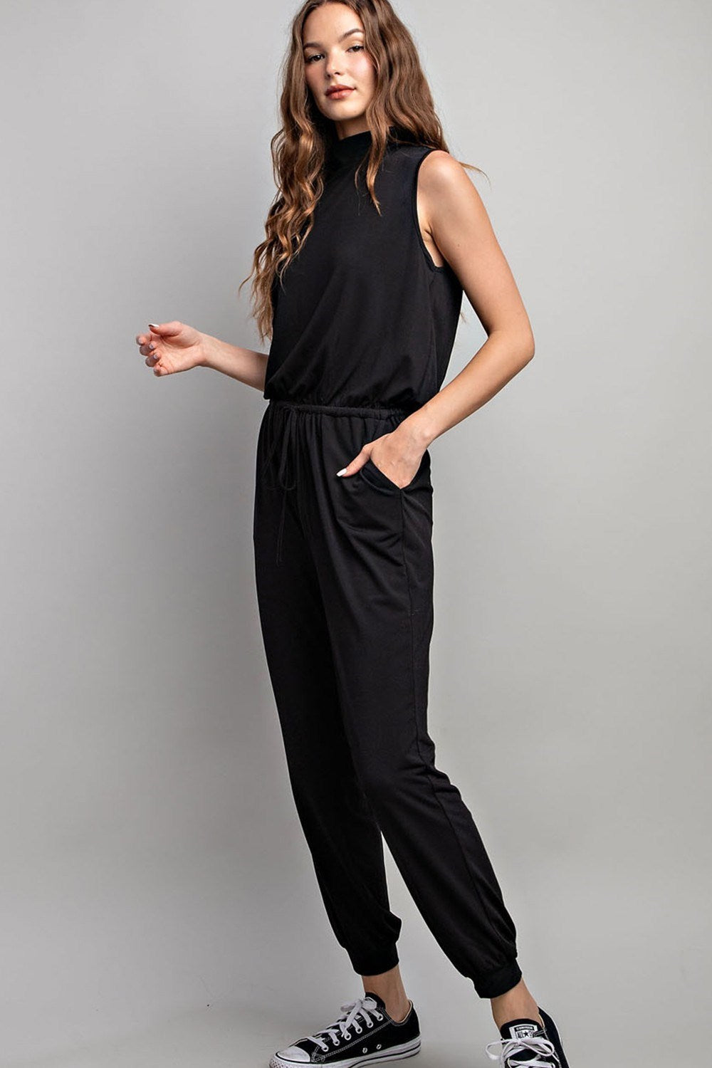 Sleeveless Black Jumpsuit