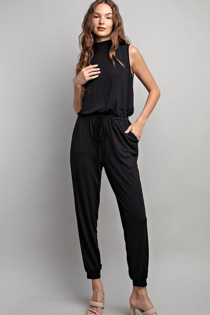 Sleeveless Black Jumpsuit