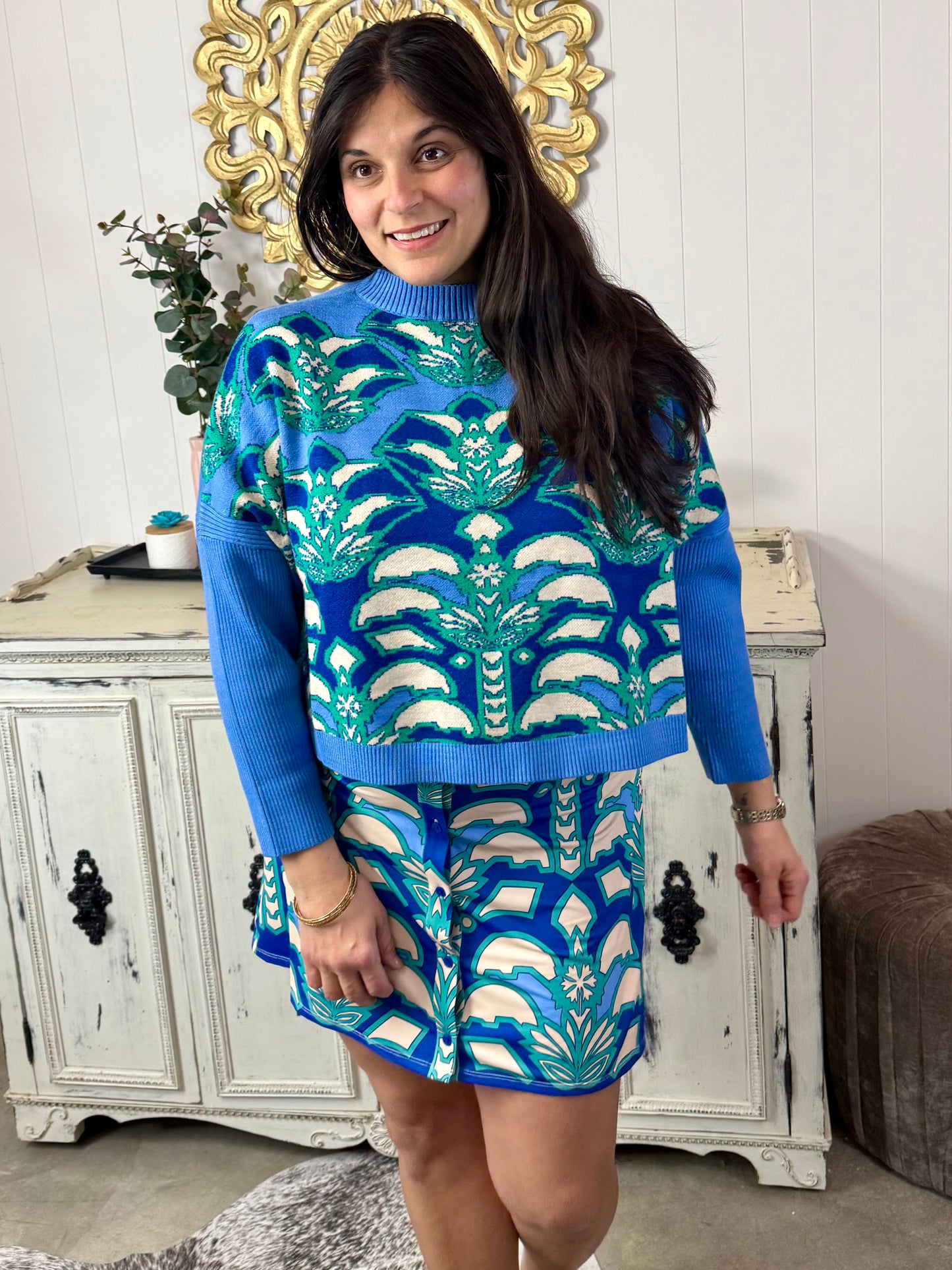 Alden Adair Desert Teal Dayna Dress