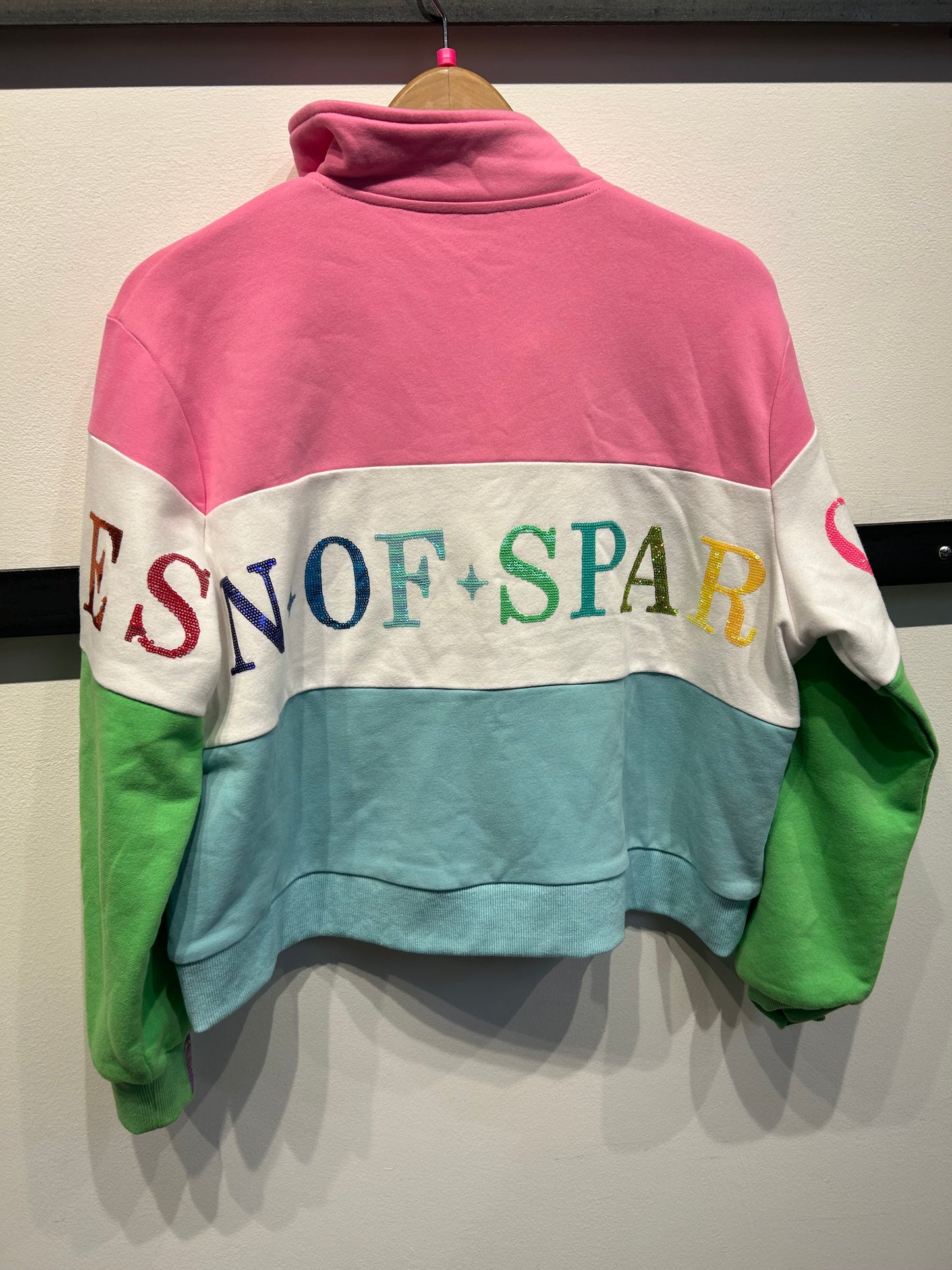 Queen of Sparkles Colorblock Sweatshirt