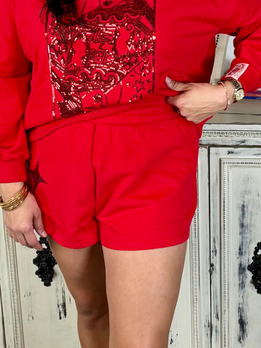 Queen of Sparkles Red Queen Logo Short