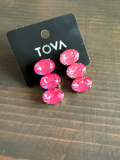 Tova Hazel Earrings Ultra Fuchsia