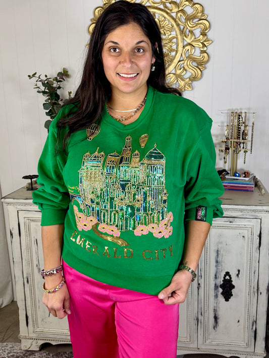 Queen of Sparkles Emerald City Sweatshirt