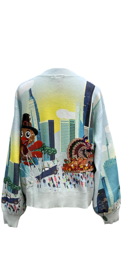 Queen of Sparkles Thanksgiving Parade Cardigan