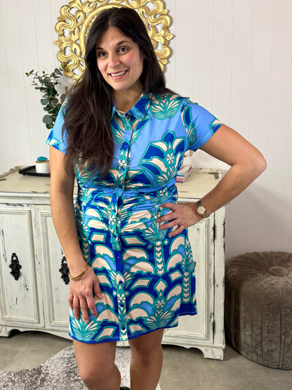 Alden Adair Desert Teal Dayna Dress