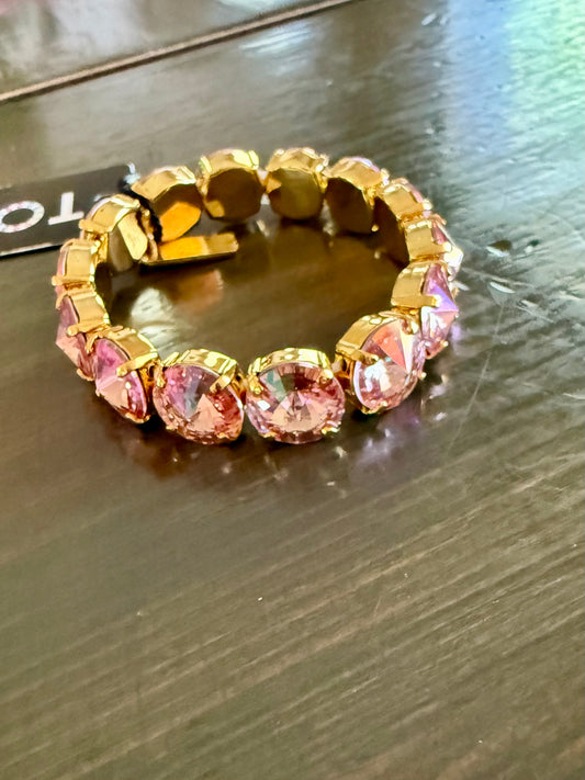 Tova Croatia Stretch Bracelet Light Rose Glimmer
