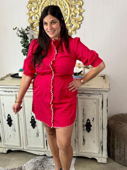 Alden Adair Poppy Pink Audrey Dress