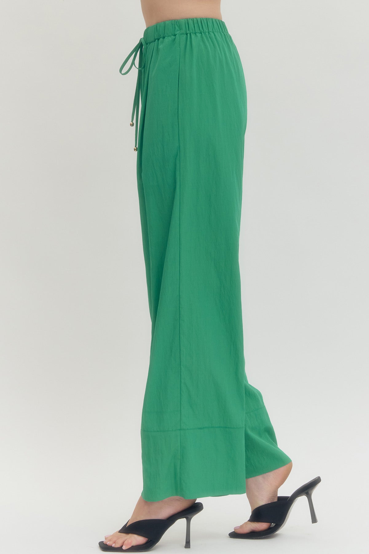 Green Easy Days Wide Leg Pants