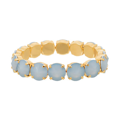 Tova Croatia Stretch Bracelet Ultra Baby Blue White Opal