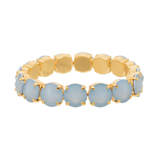 Tova Croatia Stretch Bracelet Ultra Baby Blue White Opal