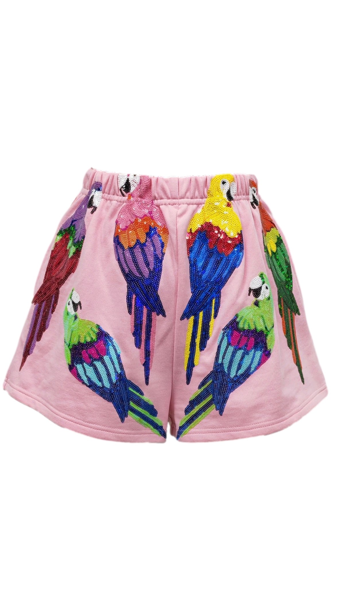 Queen of Sparkles Parrot Shorts