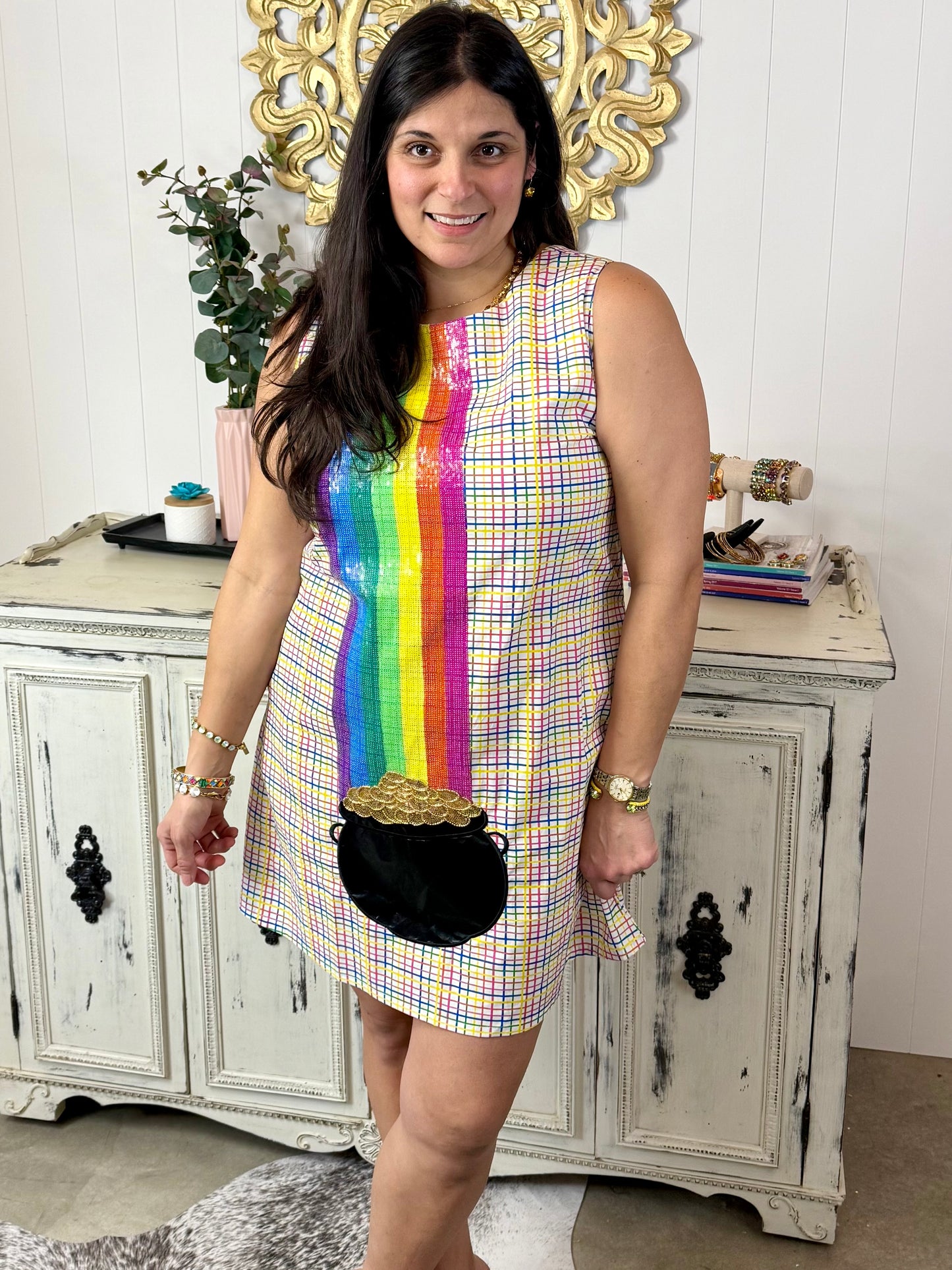 Queen of Sparkles Pot Of Gold Tank Dress