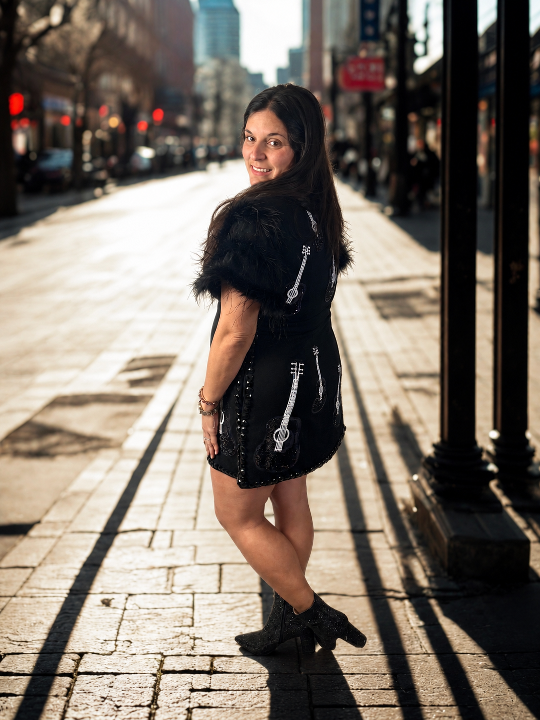 Queen of Sparkles X Denash Apparel Exclusive Guitar Dress