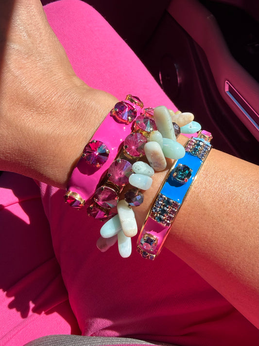 Tova Mireya Bangle Blue Pink Multi