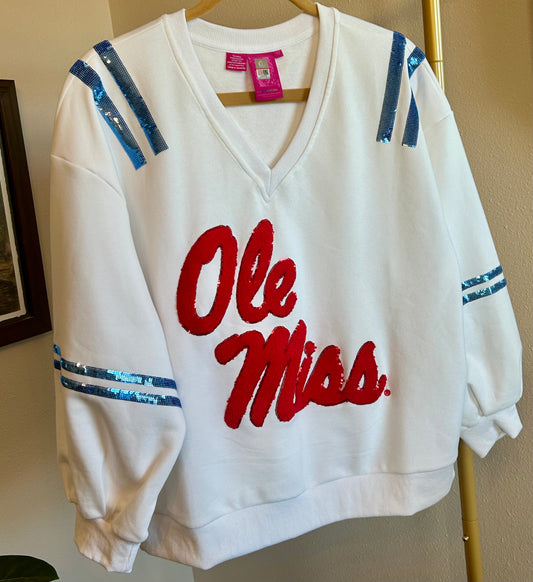 Queen of Sparkles Ole Miss Sweatshirt