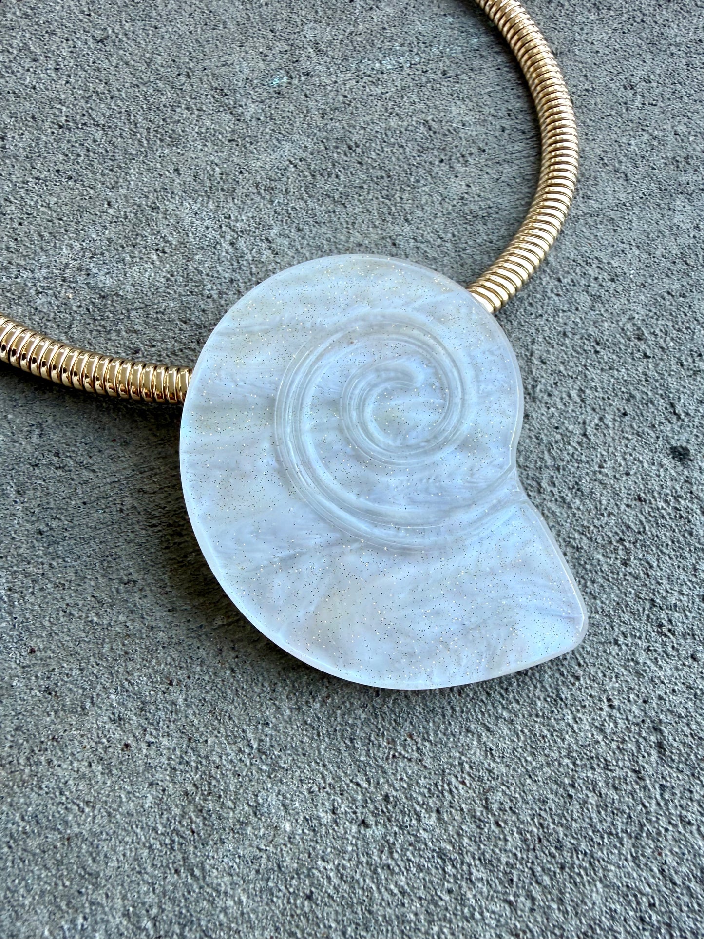 Pearl Shell Coastal Statement Necklace