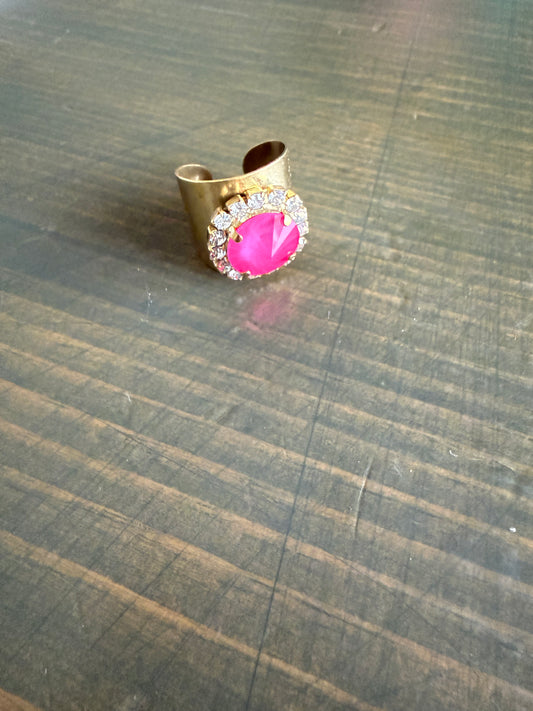 Tova Jacci Ring Electric Pink