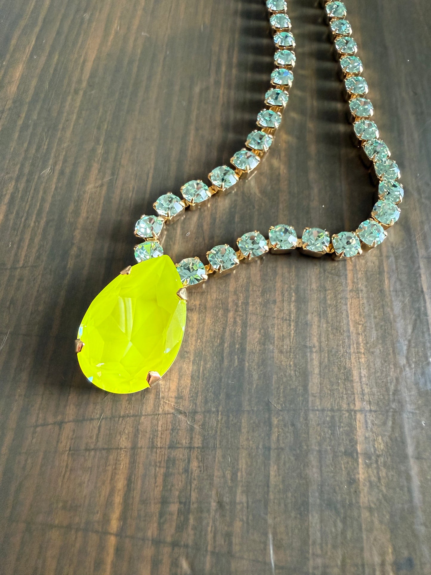 Tova Melinda Necklace Electric Yellow