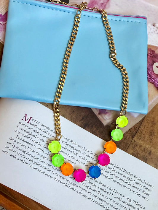 Neon Mini Sofia Necklace Tova