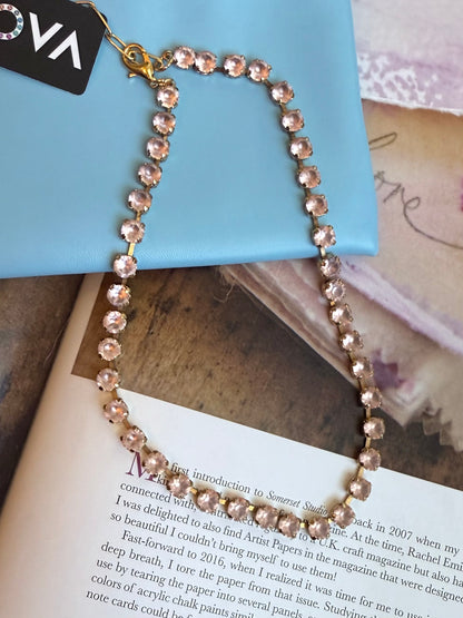 Vintage Rose Matte Sarina Necklace Tova